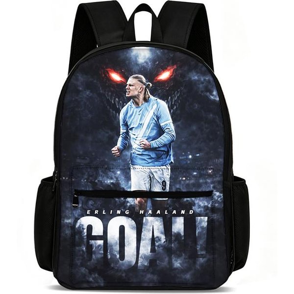 Mochila Estrella De FúTbol Mochila Haaland Aprender, Viajar Bolsas Escolares Bolsas De Gran Capacidad Deporte De FúTbol Mochila Para Estudiantes-image