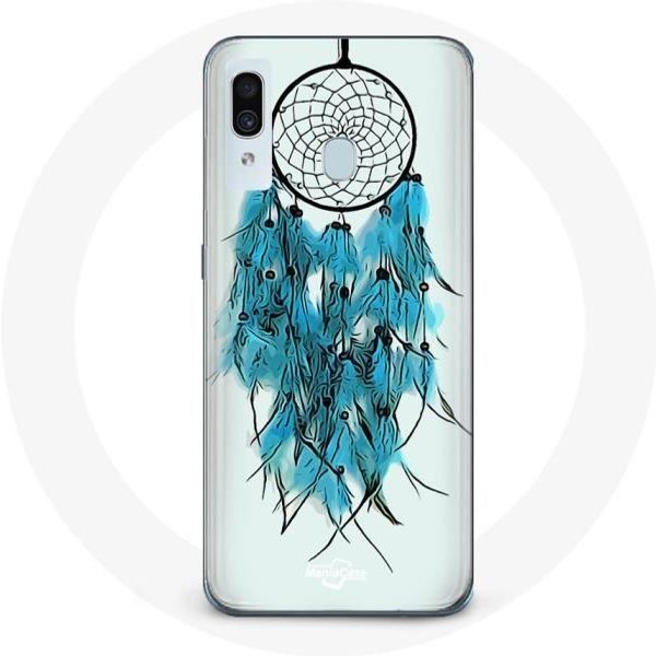 Funda Para Samsung Galaxy A40 AtrapasueñOs Azul Fondo Blanco-image