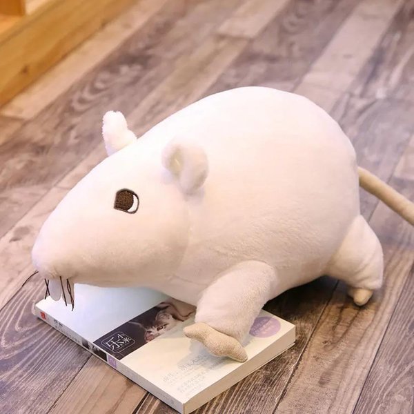 20Cm Kawaii Pluszowa Zabawka Mysz Maskotka Wypchana MięKka Lalka ZwierząTko Prezent Urodzinowy Uroczy Prezent ŚWiąTeczny 20Cm Kolor Szary-image