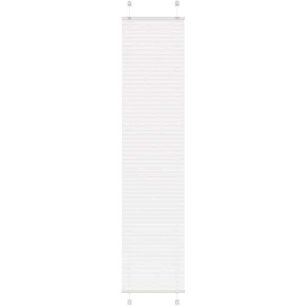 Roleta Plisowana BiałA 40X200 Cm Szerokość Tkaniny 39,4Cm-image