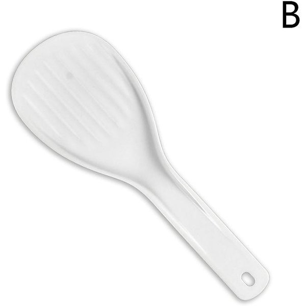 DużA łYżKa Do RyżU Plastikowa łYżKa Do PosiłKóW NieprzywierająCe GadżEty Kuchenne ŁYżKi Do RęCznego Zwijania White-image