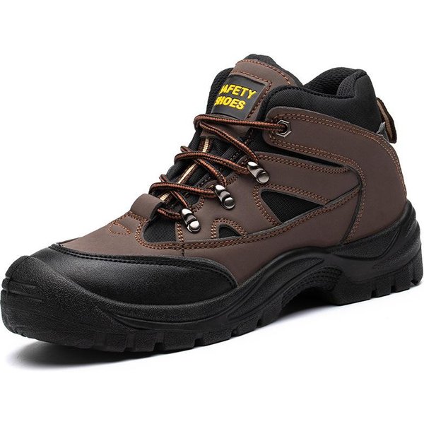 Botas De Trabajo Impermeables Para Hombre, Zapatos De Seguridad De Trabajo Indestructibles Con Puntera De Acero, AntiperforacióN, Zapatos Protectores De Seguridad Para Hombre 40-image
