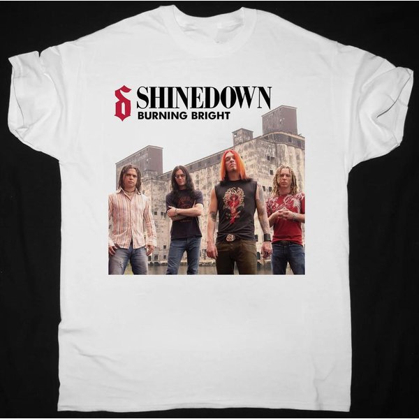 Kolekcja Shinedown Burning Bright Koszulka BiałA Wszystkie Rozmiary S Do 5XL AR1503 Koszulka Unisex XL Gray-image
