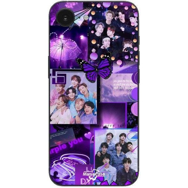Funda Maniacase Para Iphone 16E BTS Concept Violeta Negro-image