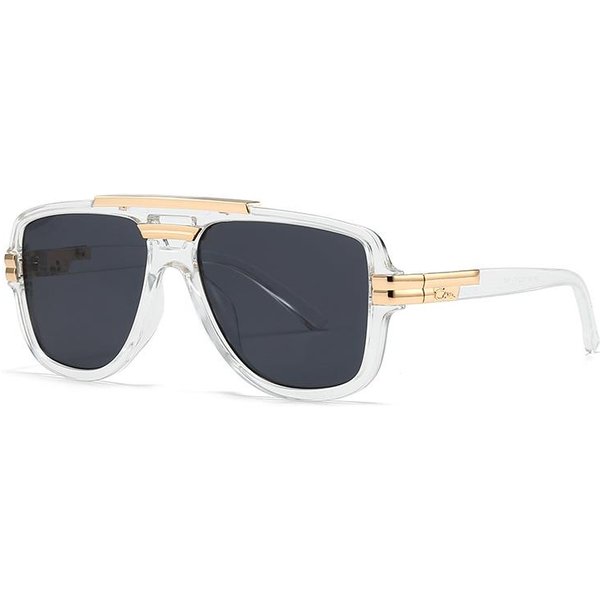 Gafas De Sol Aviador De Lujo Retro Con Gradiente Y Doble Puente UV400 Para Mujeres Hombres Moda Al Aire Libre DiseñO De Marca As Picture-image