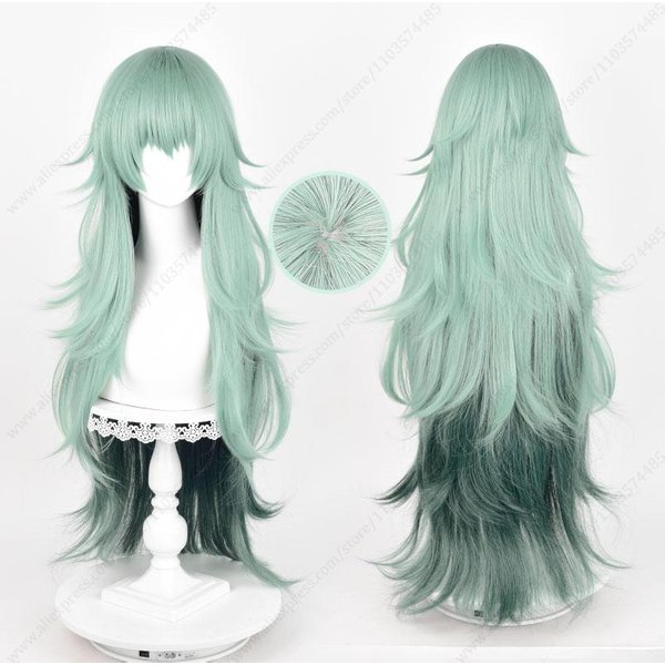 Peruka Do Cosplayu Eto Yoshimura 95 Cm DłUga Zielona Gradientowa Peruki Anime Halloween Odporna Na CiepłO Syntetyczne WłOsy-image