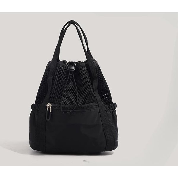 Bolso Mochila De Mujer Bolso De Lona Hueca Bolso De Hombro ÚNico Cruzado De Moda Mochila PequeñA De Viaje Para Mujer-image