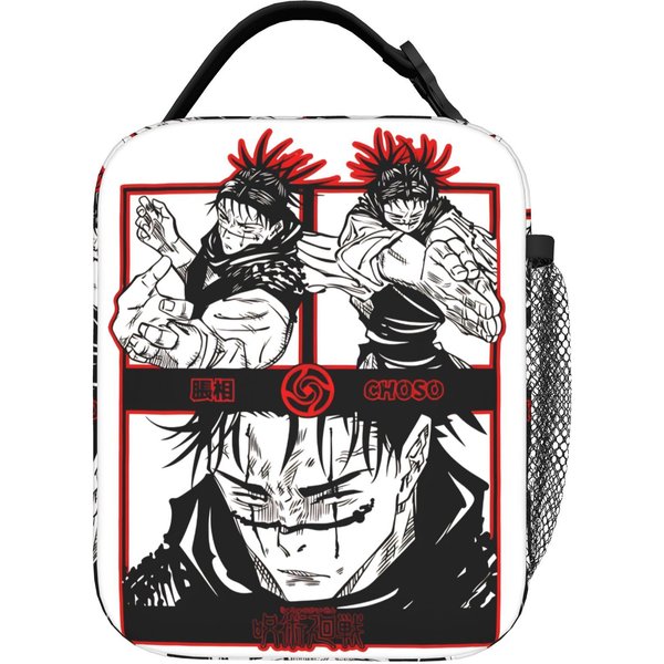 Bolsas De Almuerzo Aisladas Bolsa TéRmica Reutilizable, Contenedor De Almuerzo Jujutsus Kaisens Bolso Tote PortáTil Fiambrera Bolsas De Almacenamiento De Alimentos One Size-image