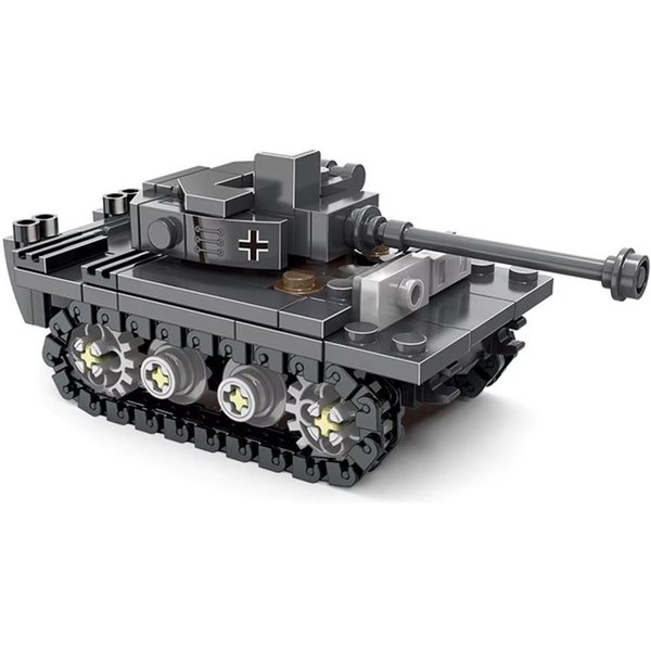 Ii Wojna ŚWiatowa WW2 Armia ŻOłNierze Wojskowi Sawt ŻOłNierze KróLewski Tygrys CiężKi CzołG Diy Model Budowanie Klocki CegłY Zabawki Dla Dzieci-image