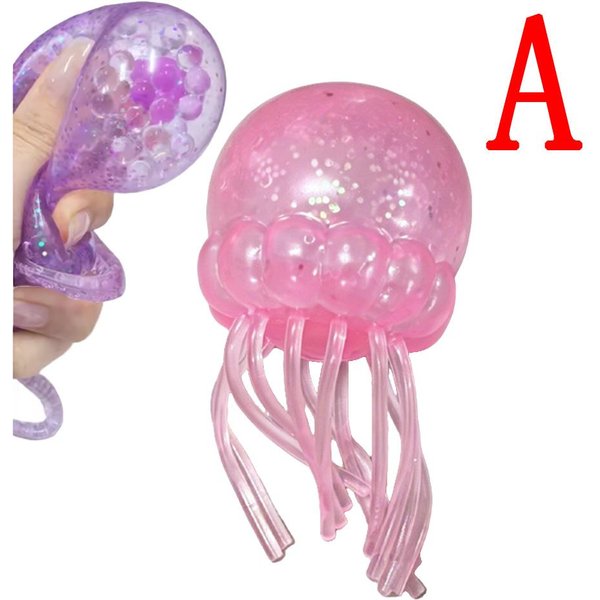 Squishy Morska OśMiornica ŚCiskana Zabawka Fidget Symulacja OdstresowująCa Powoli OdbijająCa MożNa RozciąGać Sensoryczna OdprężAjąCa Prezent Pink-image