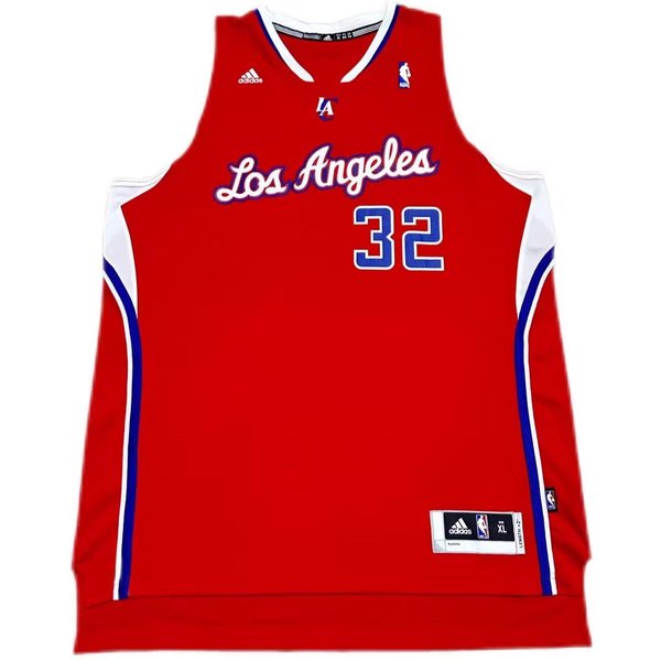 Adidas X NBA Kolaboracja Los Angeles Clippers Griffin 32 SW Cyfrowo Haftowany Pulower Z Dekoltem W Serek Koszulka Sportowa Do KoszykóWki 7912A-313-K91196 2XL Blue-image