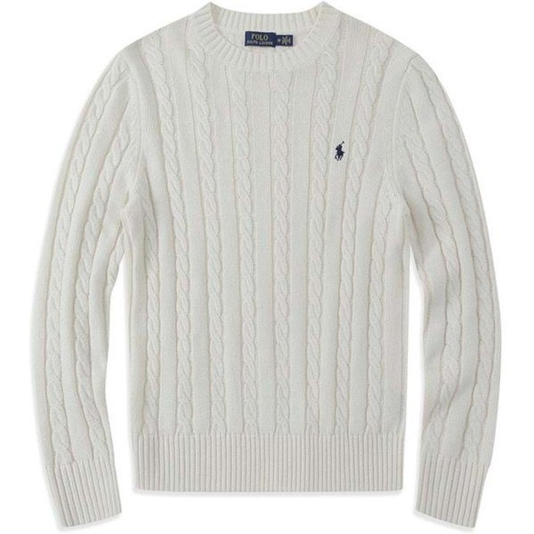 SuéTer PulóVer Cuello Redondo Luxeon Top De Moda SuéTer Tejido SuéTer Casual Ropa De Hombre OtoñO/Invierno M Blanco-image