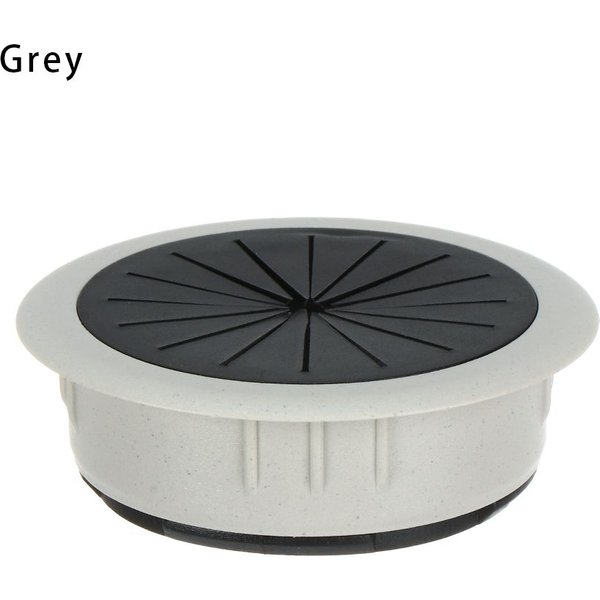 Przelotka Na Kabel Biurkowy 60MM, OsłOna Otworu Na PrzewóD, Gniazdo WyjśCiowe, Nawlekanie, Pokrywa Skrzynki, Przechodzenie Kabla, Organizer Kabli Na Stół Biurowy Szary-image