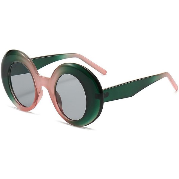 Retro Stylowe Dwukolorowe Szycie Owalne Damskie Okulary PrzeciwsłOneczne Najnowsze Luksusowe Szorstka KrawęDź Codzienny Trend MęSkie Okulary PrzeciwsłOneczne Ochrona UV 400 As Picture-image
