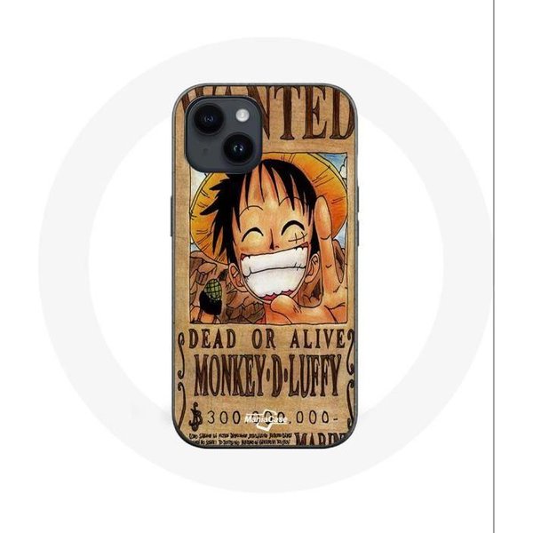 Funda Para Iphone 14 - Maniacase - One Piece Wanted Luffy - Flexible - Negra - Mixta-image