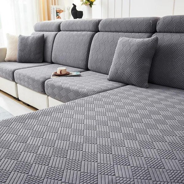 ZagęśCić Narzuta Na Sofę żAkardowa Narzuta Na Sofę Narzuta Na Sofę RozciąGliwa Regulowana Narzuta Na Sofę W KształCie Litery L Narzuta Na Sofę Home Decor 1PC Normal Size-3-image