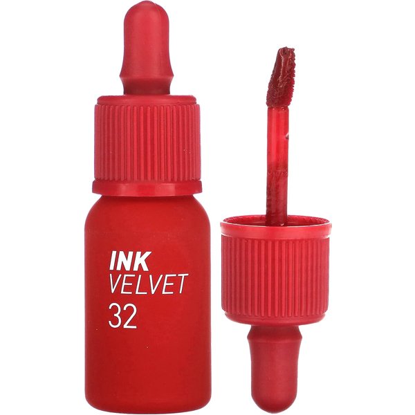 Peripera, Ink Velvet Lip Tint, 32 Kingly Red Cool Sim, 4G (0.14Oz)-image