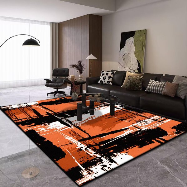 Nowoczesny Abstrakcyjny Dywan DużY Salon Lekki Luksus Sofa Dywan AntypośLizgowy Zmywalny Dywan Dekoracyjny Na Balkon Mata Do Pokoju DziecięCego 60*90Cm-image