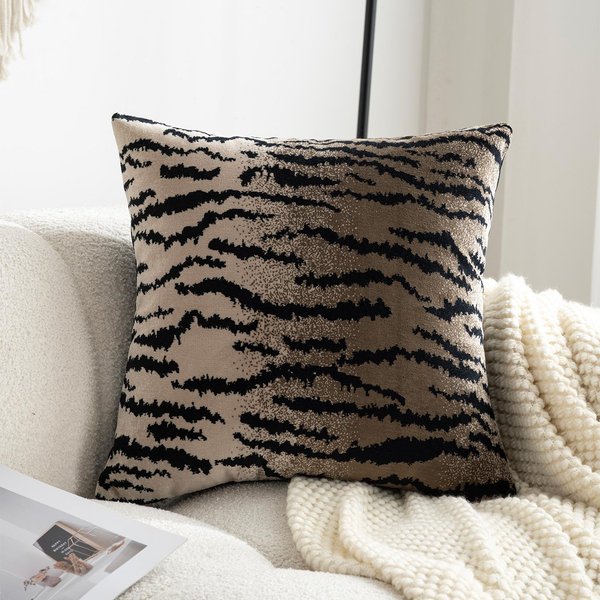 30X50/45X45/50X50CM Funda De CojíN Decorativo Retro Leopardo NóRdico Sello Simple Funda De CojíN Lumbar DecoracióN Hogar Funda De CojíN Decorativa 50X50Cm-image