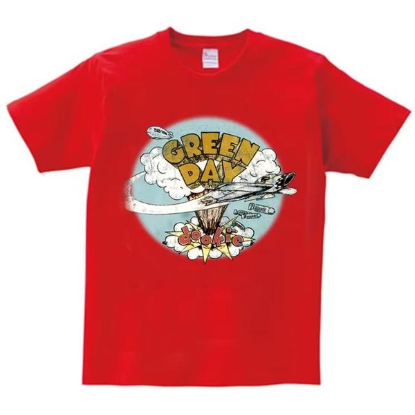 DziecięCy Letni T-Shirt ChłOpięCy I DziewczęCy T-Shirt Modny DziecięCy Nastolatkowy ChłOpięCy T-Shirt Muzyczny Rockowy T-Shirt Green DAY 150 White-image