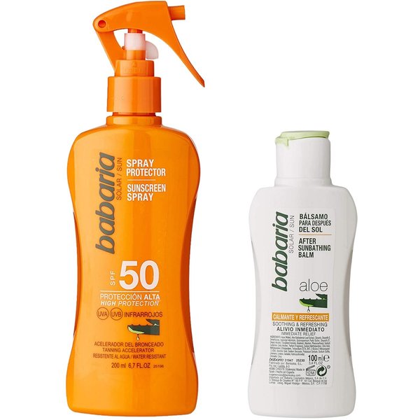 Babaria Spray Protector Solar De Aloe SPF50 200Ml + After Sun 100Ml-image