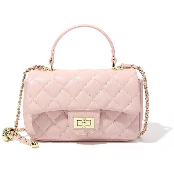 Bolso De Mujer De Cuero Genuino Nuevo Bolso De Hombro De Alta Gama Para Mujer Bolso De Cadena PequeñO A La Moda Fragancia Bolso De Mano Bolso Cruzado White-image