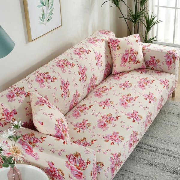 Funda De Sofá EláStica Con Todo Incluido, Funda De Toalla Para Sofá Con ImpresióN General Para Las Cuatro Estaciones, Funda Para Sofá De Esquina Para El Hogar Y Sala De Estar, 1/2/3/4 Plazas 3-Seat 190-230Cm 1PC-image