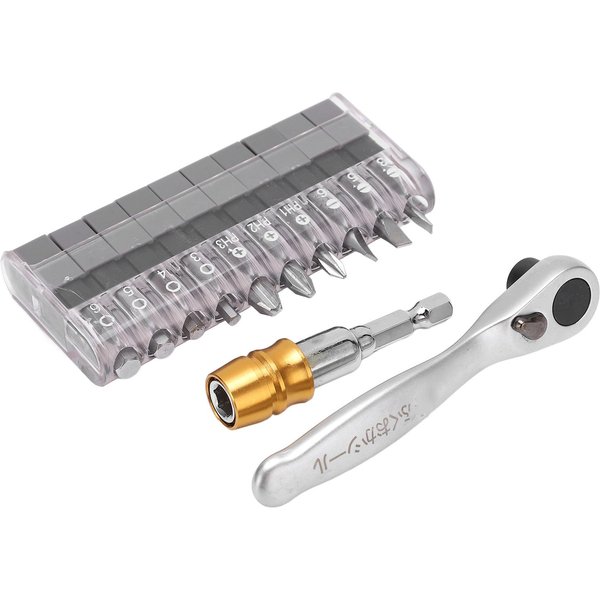 Juego De Puntas Para Llave De Carraca De 12 Piezas Mini Kit De Puntas Para Destornillador De Carraca Para Herramienta De ReparacióN De AutomóViles-image
