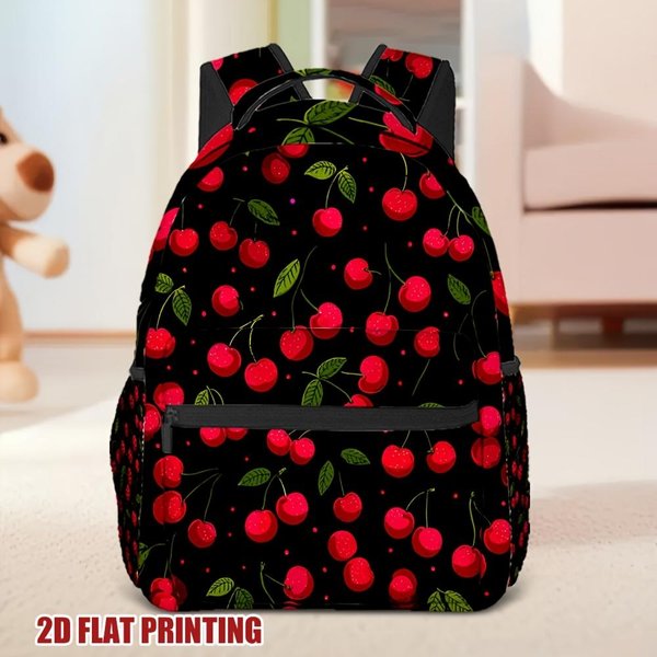 1 Mochila Con DiseñO Cherry Delight, DiseñO CóModo Para Llevar, Ideal Para Viajes De Negocios Y Uso Diario, Para Adolescentes-image