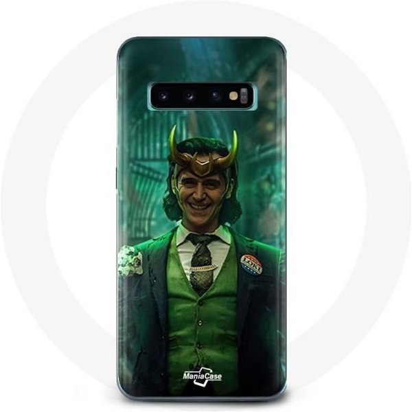 Funda - Maniacase - Samsung Galaxy S10 - Loki Thor Ragnarok - Flexible - Negra Negro-image