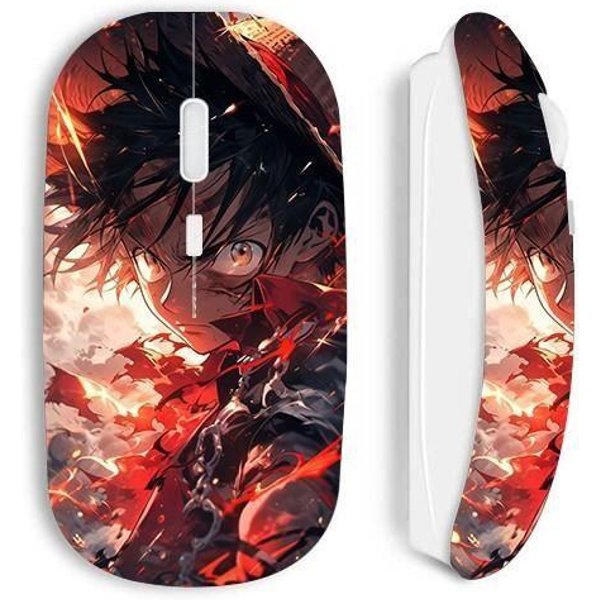 Souris - Maniacase - Sans Fil - One Piece Luffy éNervé - Art Manga Anime - USB - Optique-image