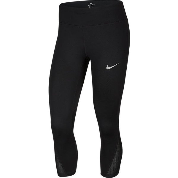 Nike Epic Lx Spodnie Fitness Damskie Z Elastycznym Pasem Z Nadrukiem Solidnego Logo Czarne 938675-011 M White-image
