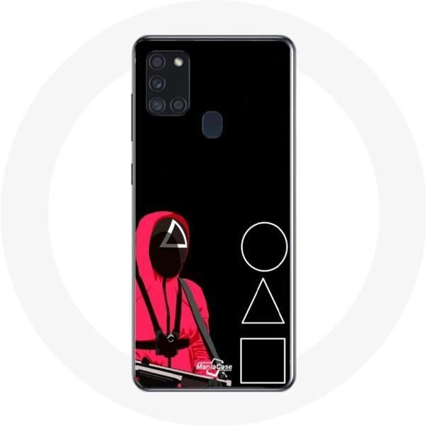 Funda Samsung Galaxy A21S Juego Del Calamar MáScaras TriáNgulo Cuadrado Y CíRculo-image