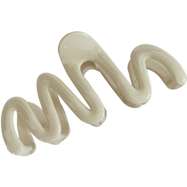 Pinza Para El Pelo Ondulado Pinza De Pinza Ondulada Pasadores Pinzas De MandíBula Fuertes Para El Pelo Accesorios Blanco Crema-image