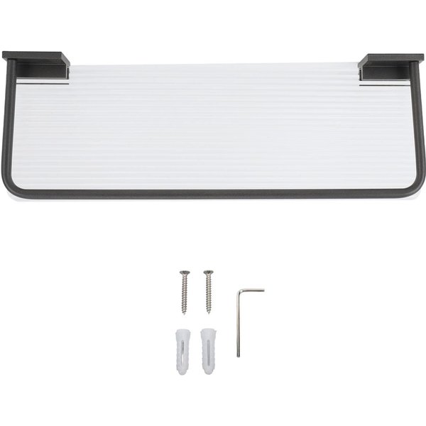 Estante Flotante Espacio Aluminio AcríLico Montado En Pared Estante Decorativo De Almacenamiento Para Cocina BañO-image