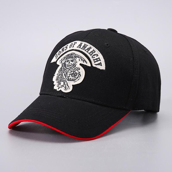 Nowa Czapka Unisex Czaszka Pirat Haft Moda Czapka Baseballowa MęSka Damska Regulowana Casualowa Outdoorowa Streetwear Sportowa Black-image