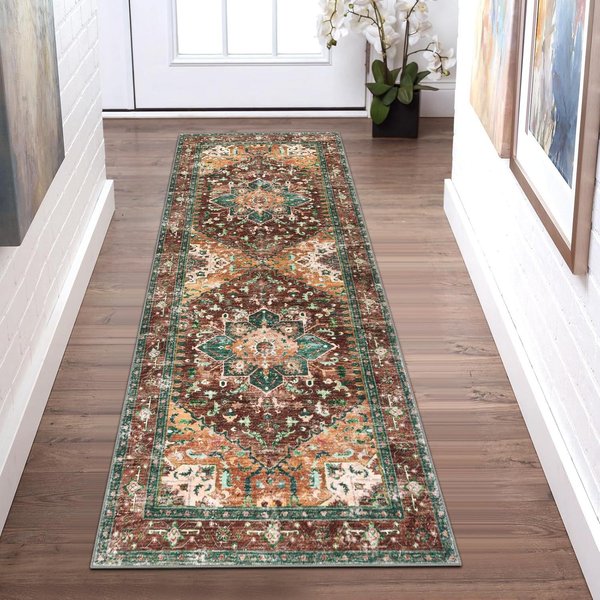 Nowoczesny Prosty DłUgi Dywanik, Zmywalna Mata WejśCiowa Do Przedpokoju Korytarza, AntypośLizgowy Dywanik Biegacz Do Dekoracji Domu 50X120Cm 20X47Inch-image