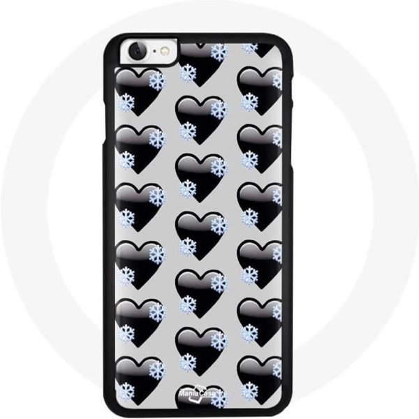 Funda Iphone 8 - Maniacase - Corazones Negros - ProteccióN Contra Golpes - RíGida - Negra Negro-image