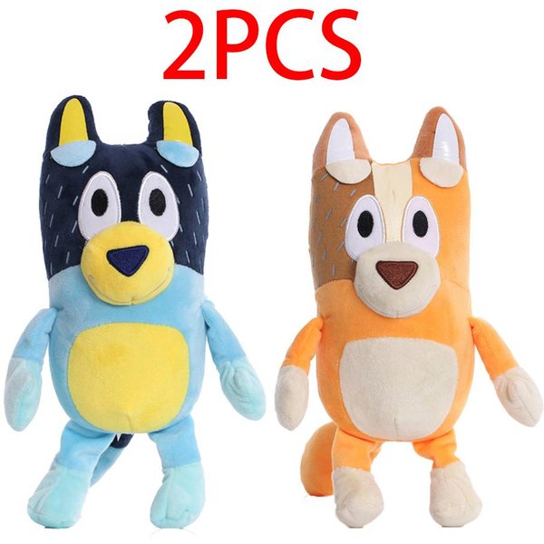 8 StylóW 17-28Cm Piesek Bluey Rodzina Bingo Pluszowa Zabawka KreskóWkowy Pies MięKkie Pluszowe ZwierząTko Breloczek Lalka Prezent Urodzinowy Rodzina Blue-Y Bingo Yellow-image