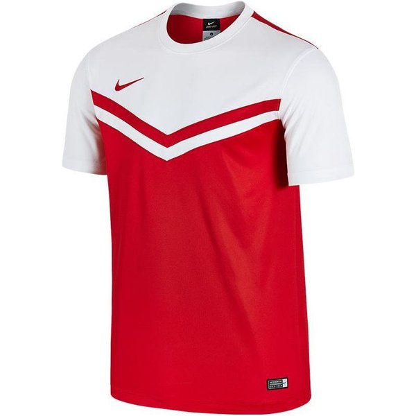 Camiseta Deportiva De Manga Corta Con Cuello Redondo Y Logotipo Color Block De Nike Para Hombre Tops Rojo Blanco 608023-658 S White-image