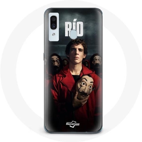 Funda Para Samsung Galaxy A20E La Casa De Papel RíO MáScara-image