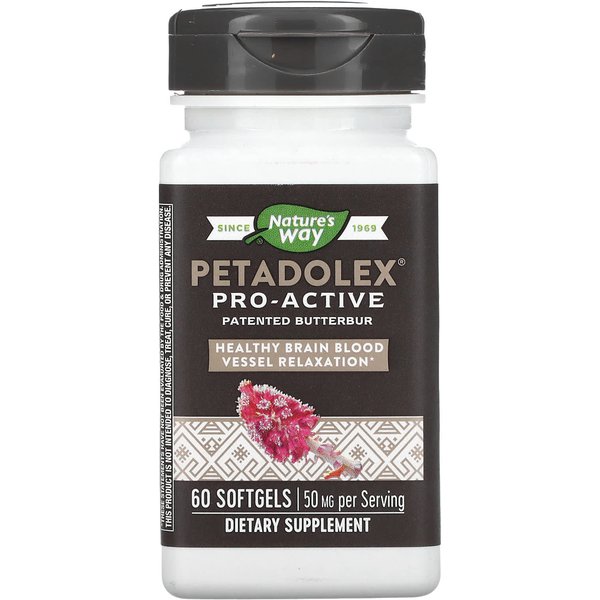 Nature's Way, Petadolex, Pro-Active, 50 Mg, 60 CáPsulas Blandas-image