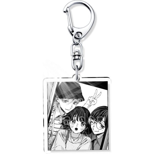 PachnąCy Kwiat Kwitnie Z GodnośCią Anime Akrylowy Breloczek Produkty Prezent Dla Pary Breloczek Zawieszki PamiąTka Kochanka Wisiorek Torba 6 Cm Gray-image