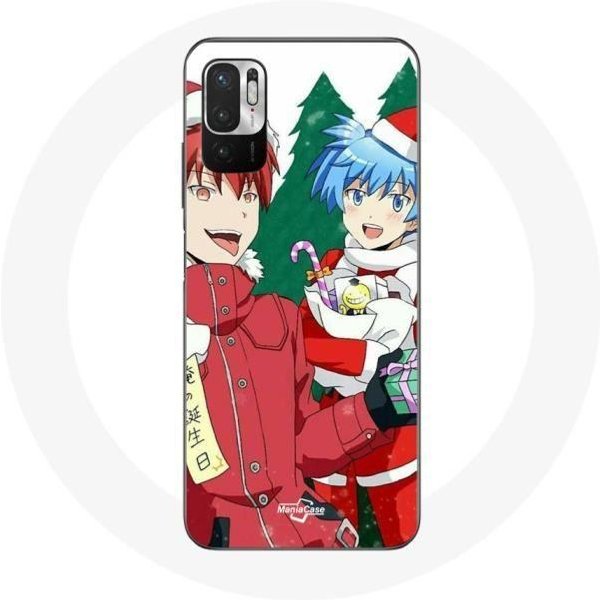 Funda Para Xiaomi Redmi Note 10 5G Karma Y Nagisa Assassination Classroom Anime DíA De Navidad-image