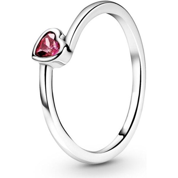 Anillo De Plata De Ley 925 Con Forma De Espoleta Brillante Y CorazóN Inclinado, Anillo Solitario Transparente Para Mujer, JoyeríA De Moda 7 White-image