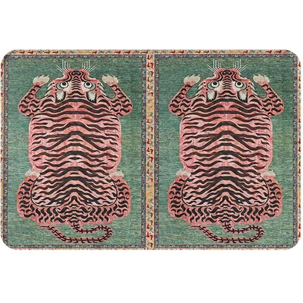 Tygr Persiancki Styl Etniczny AntypośLizgowy Wycieraczka Mata PodłOgowa Dywanik Do Zbierania Piasku Do Kuchni WejśCia Domu Sypialni Mata Na Stopy 60X40 Cm-image