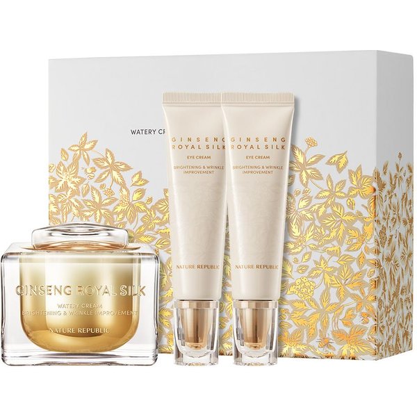 Nature Republic Ginseng Royal Silk Watery Cream 60Ml Z Kremem Pod Oczy 30Ml X 2 Zestaw Specjalny-image