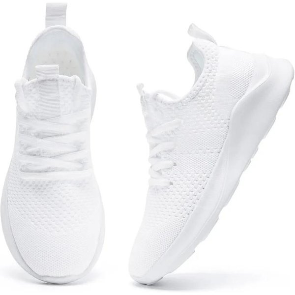 Moda Damyuan MęSkie Buty Do Chodzenia OddychająCe Wygodne Codzienne Buty Sportowe Lekkie Trampki Obuwie TenisóWki Zapatillas Hombre 44 BiałY-image