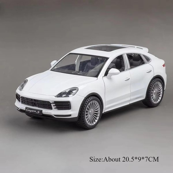 1:24 Panamera Cayenne Model Ze Stopu Metalowy Model Samochodu Miniaturowe Zabawki Drzwi Otwierane DźWięK ŚWiatłO NapęD Pull Back Samochody Sportowe Prezenty ŚWiąTeczne Dla Dzieci-image