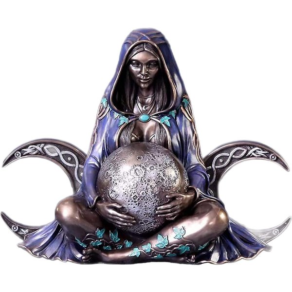 Estatua Diosa Madre Tierra Resina Pintada A Mano Escultura Diosa Gaia Adorno DecoracióN Hogar-image